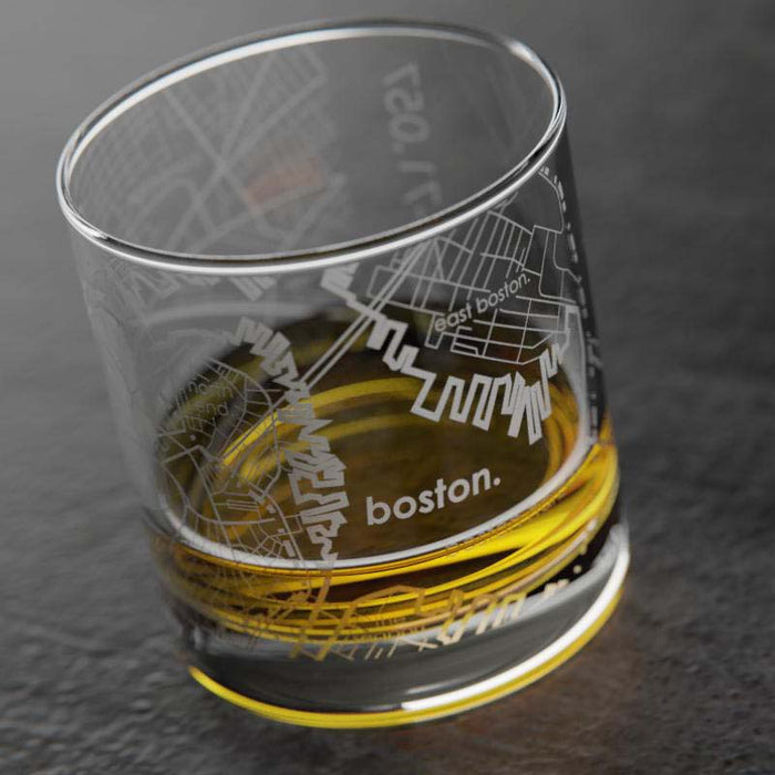 Boston Rocks Whiskey Glass
