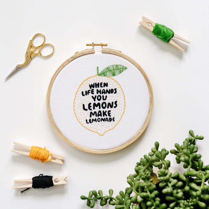 Lemonade Embroidery Kit