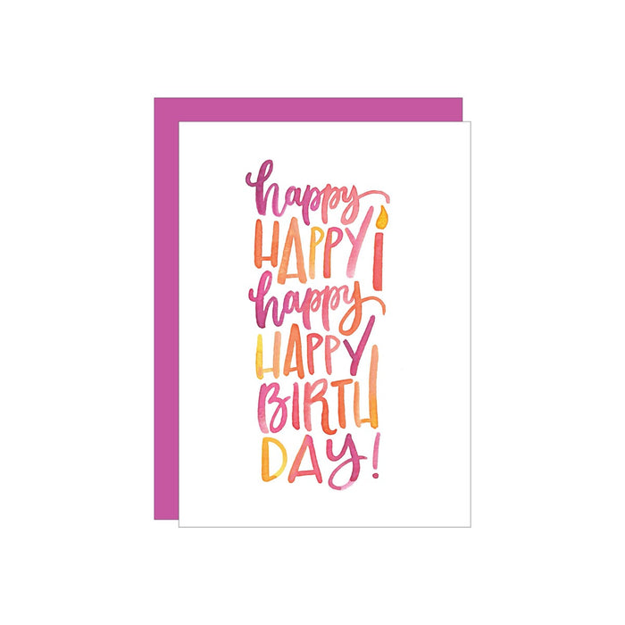 Happy Happy Birthday Card - Katie Elizabeth