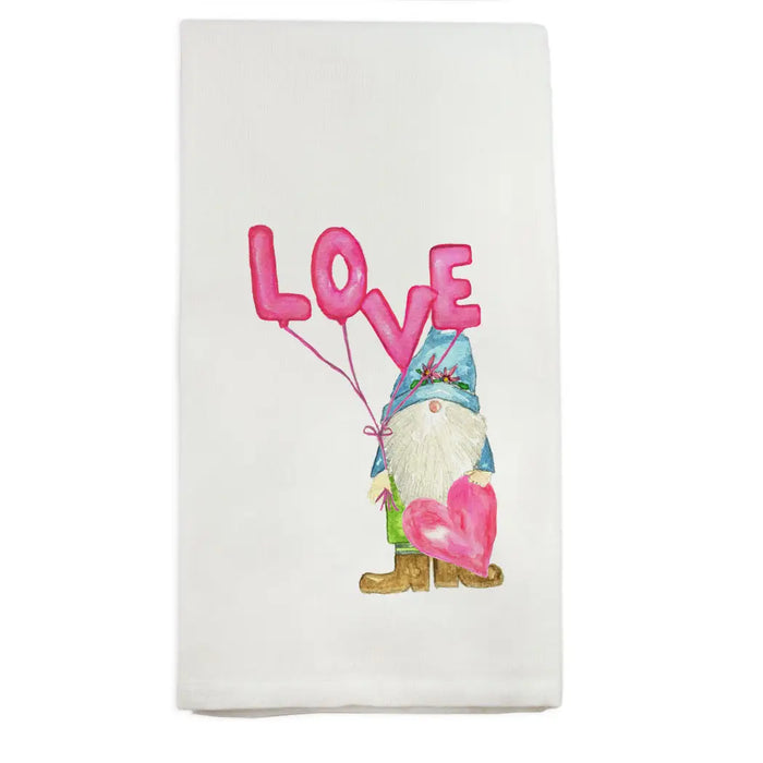 Love Balloons with Gnome Dish Towel