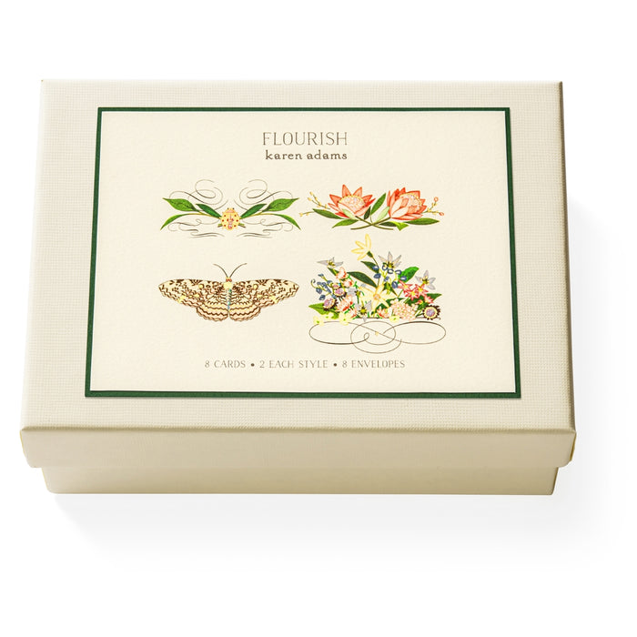 Flourish Note Card Box