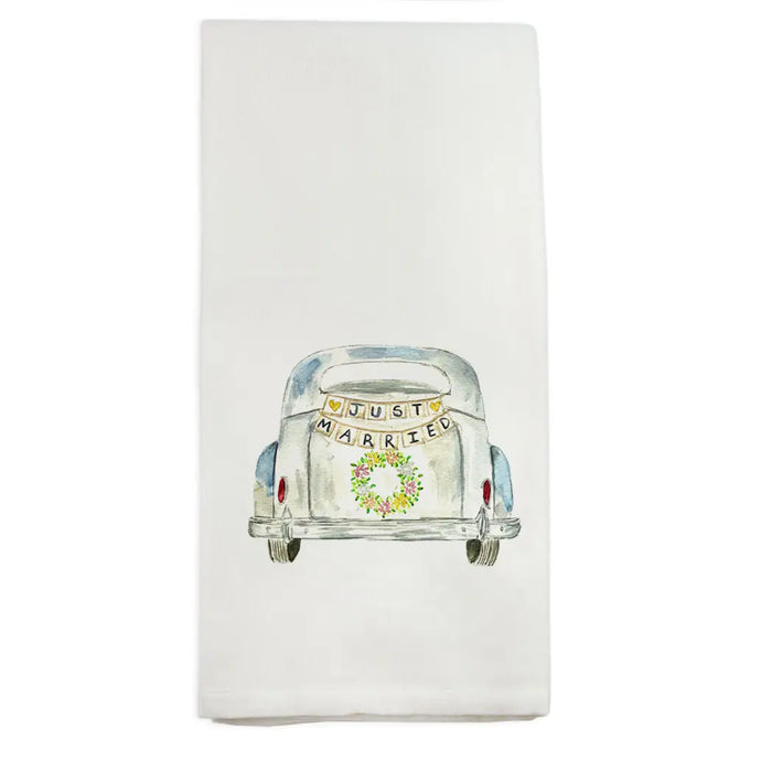 Just Married Dish Towel
